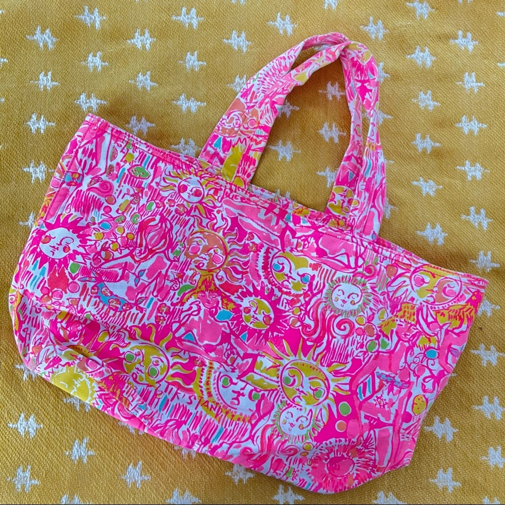 Lilly Pulitzer Kinis in the Keys tote bag
